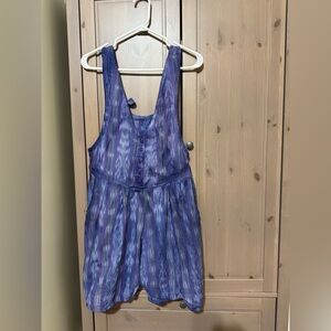 VINTAGE woven ikat short overalls hand made from Guatemala